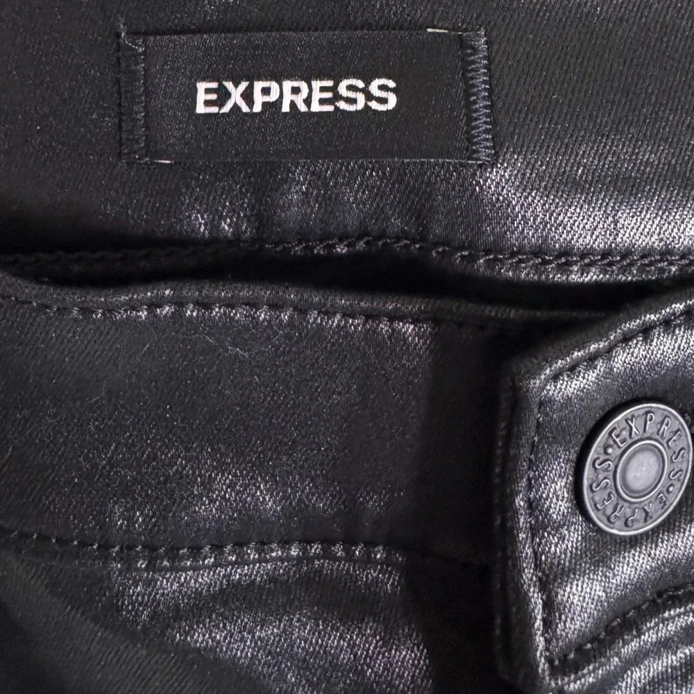 Express High Rise Skinny Coated Jeans - Picture 6 of 7